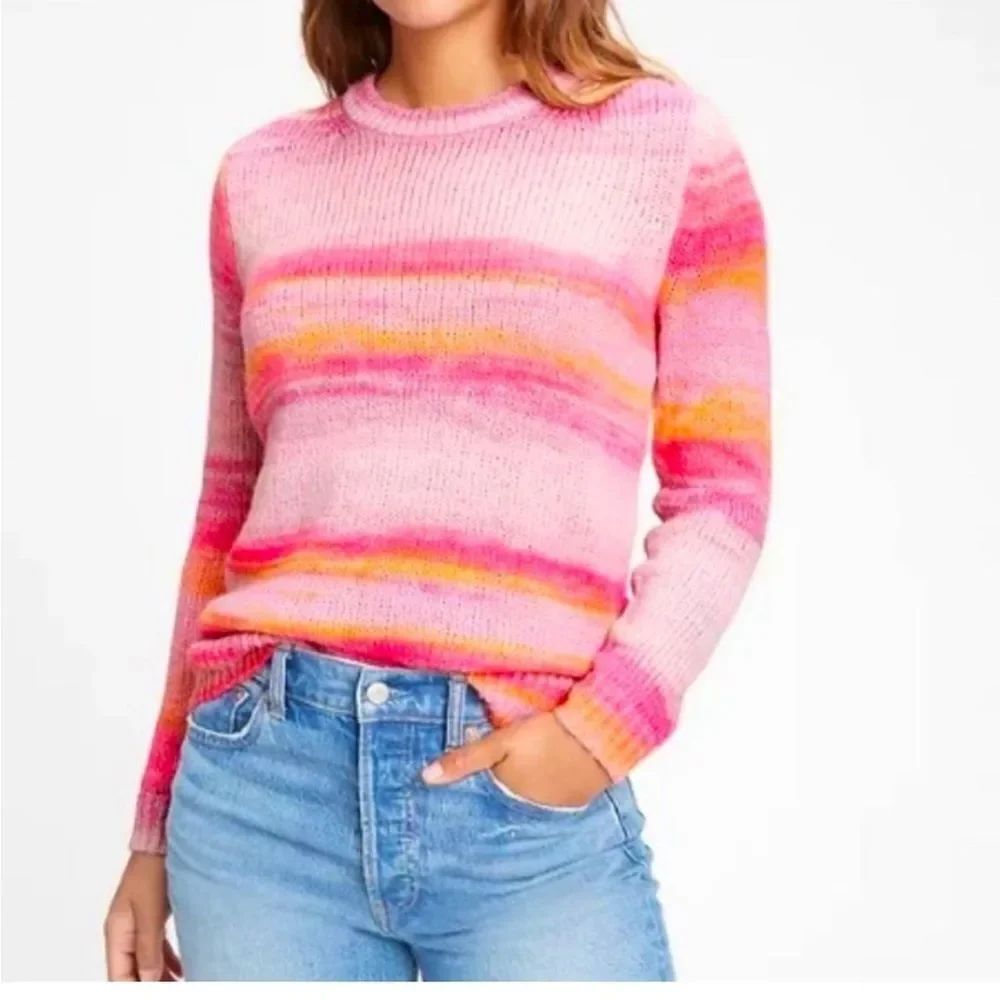 Gap pink orange ombré spacedye pink women's size small